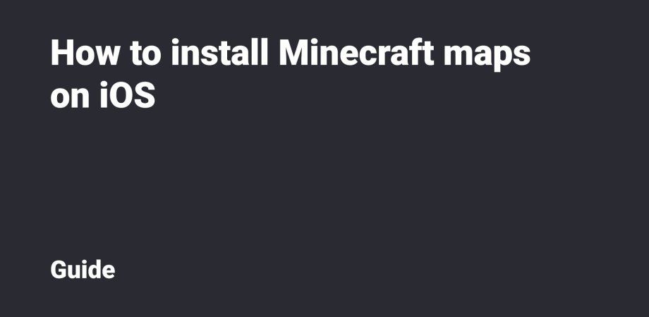 Install minecraft maps