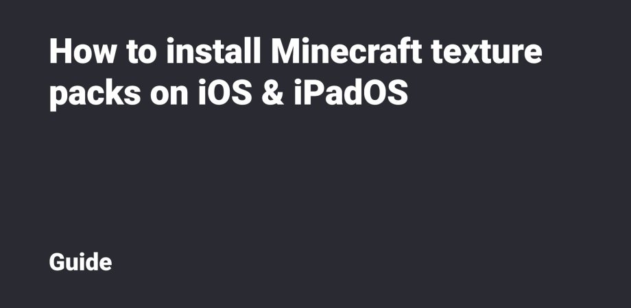 Ios Minecraft Texture Packs