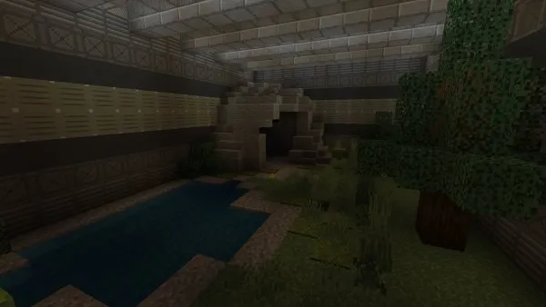 Place of confinement SCP with an artificial ecosystem.