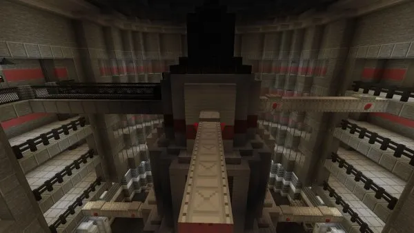 Huge building with several floors.