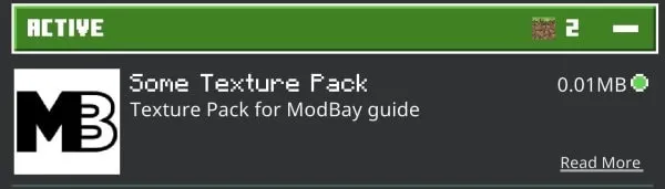 Activated pack in the Global Resources