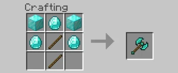 Diamond Battle Axe recipe