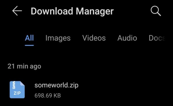 Download Manager with zip