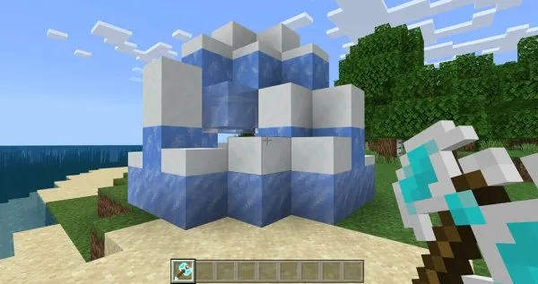 A block of ice