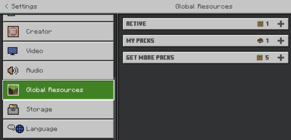 Global Resources section