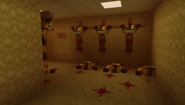The Backrooms room with the bodies