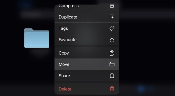 Move world folder on iOS