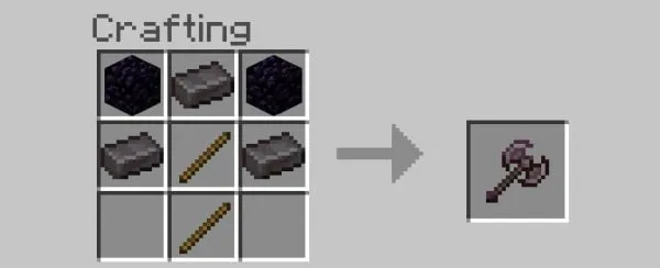 Netherite Battle Axe recipe