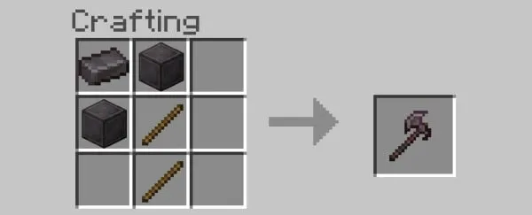 Netherite Leviathan Axe recipe craft