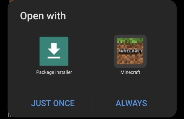Open with Minecraft
