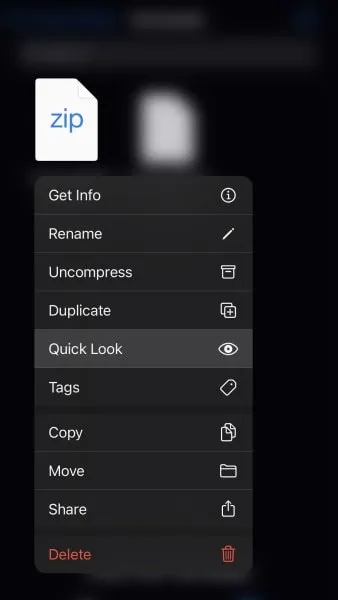 Quick addon Look on iOS