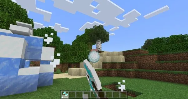 Frozen Battle Axe and snowball