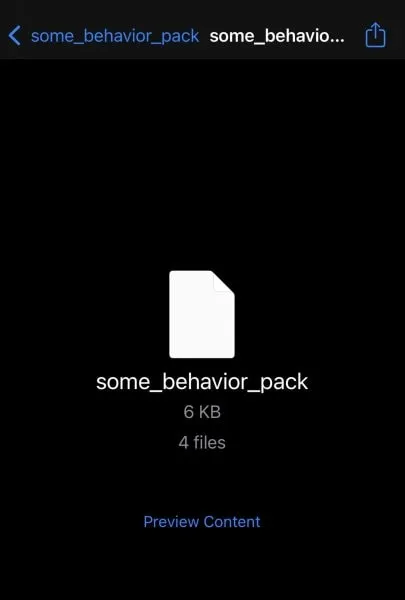 Share addon with Minecraft on iOS