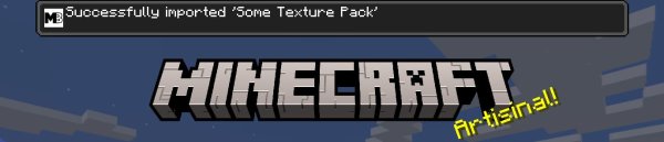 Successfully imported texture pack on Windows