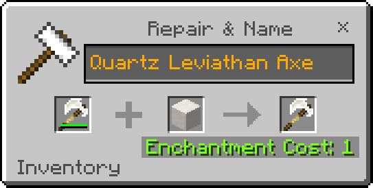 Repair Example for Quartz Leviathan Axe