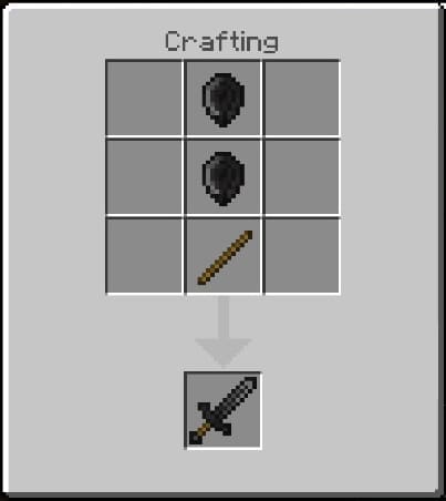 Craft Recipe for Onyx Sword