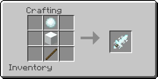 Craft Recipe for Frozen Sword
