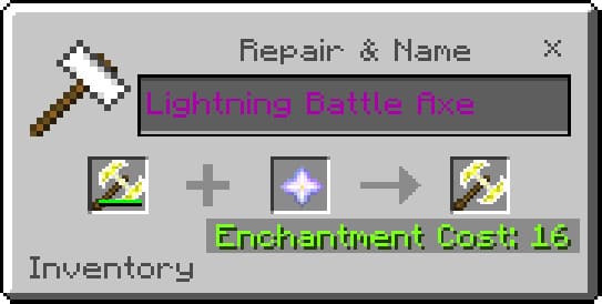 Repair Example for Lightning Battle Axe