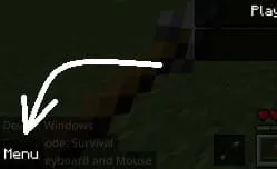 Button for open extra mod menu.