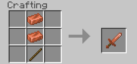 Craft Recipes for Copper Tools