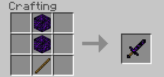 Craft Recipes for Crying Obsidian Tools