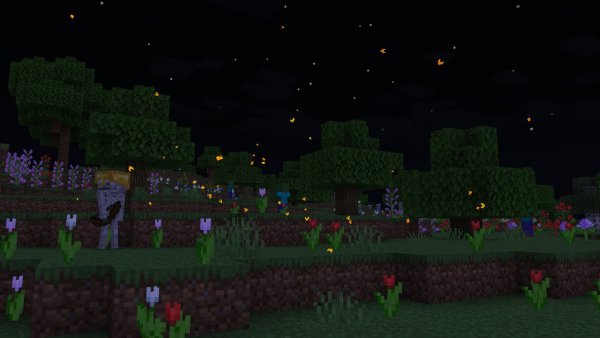 Orange fireflies