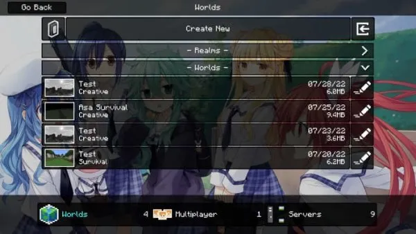 New play screen.