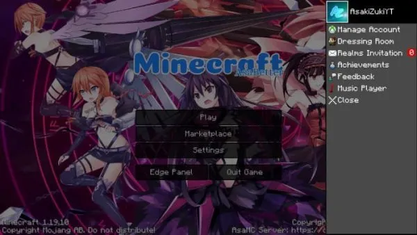 Start screen section panel.