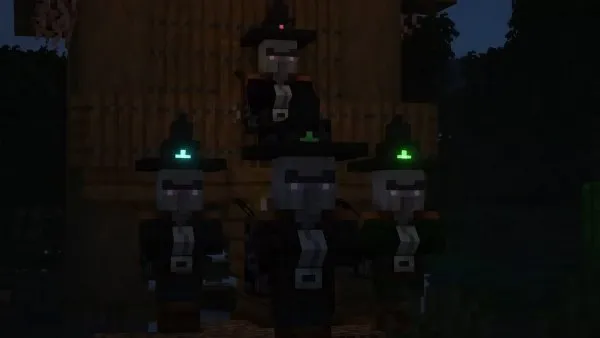 Glow from Witches at night