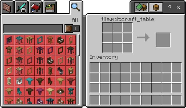 MDT Crafting Table UI