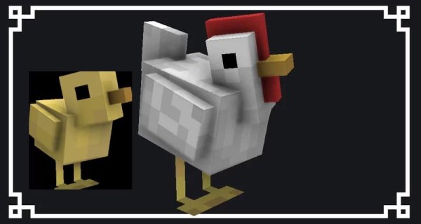 New chicken and baby chicken models.