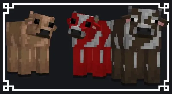 Three new cow models.