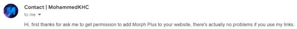 Morph Plus permission for ModBay