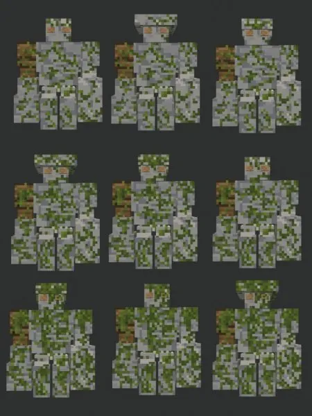 Mossy light golem types.