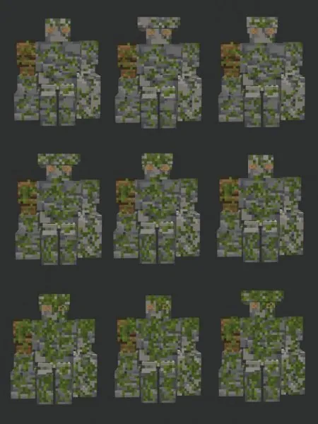 Mossy stone golem types.
