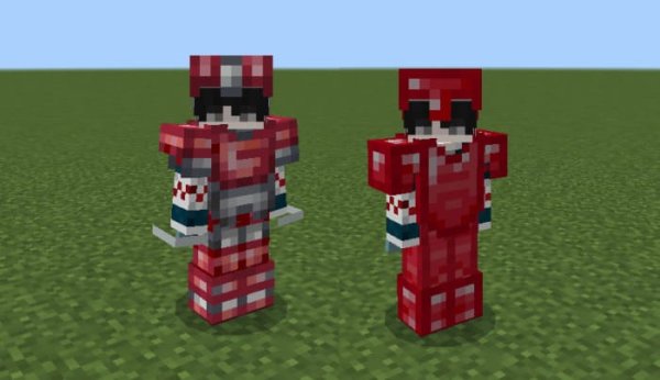 Ruby and reinforced ruby armor preview.