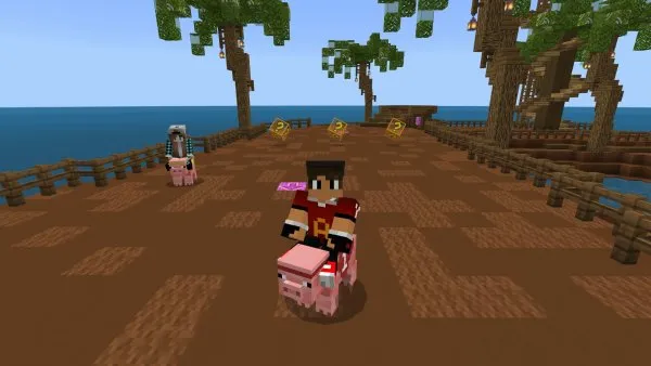 An exciting race with friends.