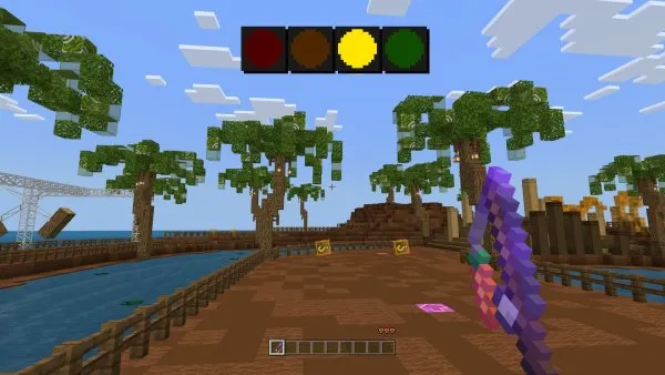 The map is thought out, and at the start you will see a traffic light.