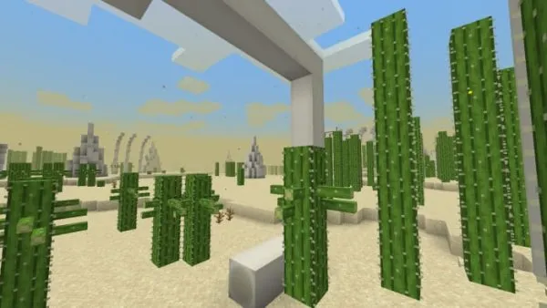 Screenshot of Devastated Desert biome.