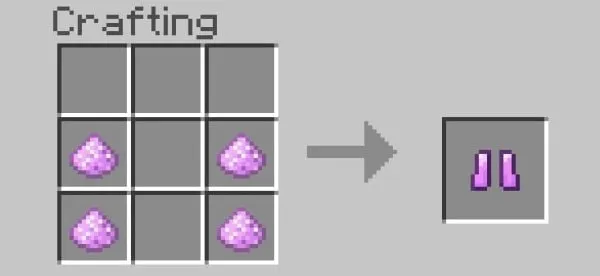 Craft recipe for Fairy Boots.