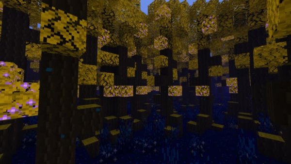 Screenshot 2 of Nightshade Forest biome.