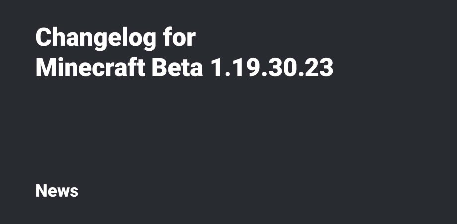 Thumbnail: Minecraft Beta & Preview 1.19.30.23