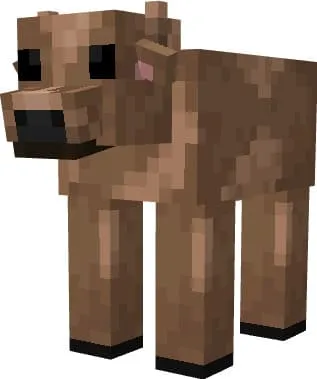 New brown moshroom cow model.