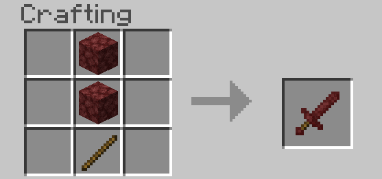 Craft Recipes for Netherrack Tools