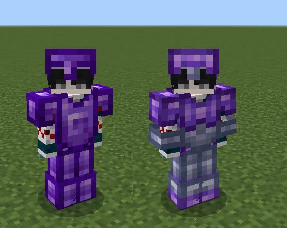Moonstone and mauve armor preview.