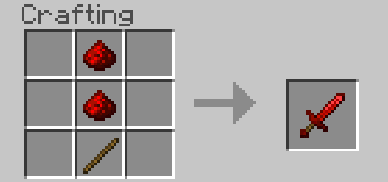 Craft Recipes for Redstone Tools