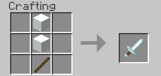 Craft Recipes for Snow Tools