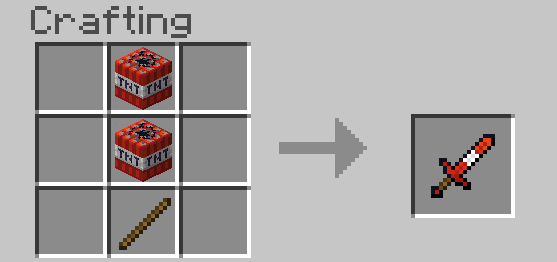 Craft Recipes for TNT Tools