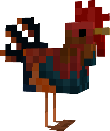 Rooster model and texture