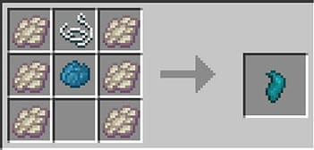 Craft recipe for Elytra cover item.